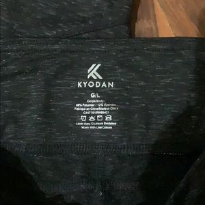Large black leggings - heathered color
